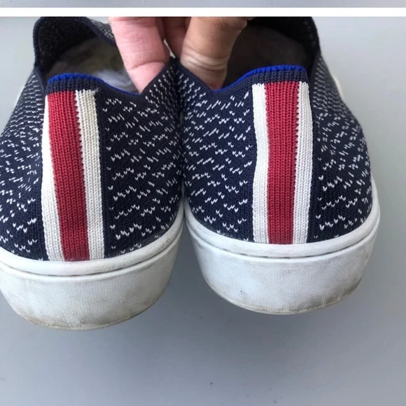 Rothy’s Blue White The Slip On Sneaker. Size 9. - Picture 6 of 9